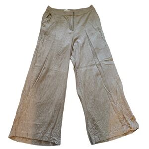 H&M Linen Blend Wide-Leg Pants